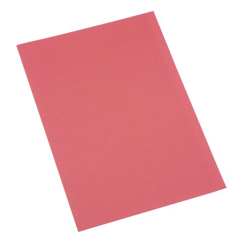 Square Cut Folder Foolscap Red 250gsm (Pack 50)