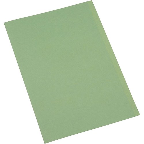 Square Cut Folder Foolscap Green 250gsm (Pack 50)