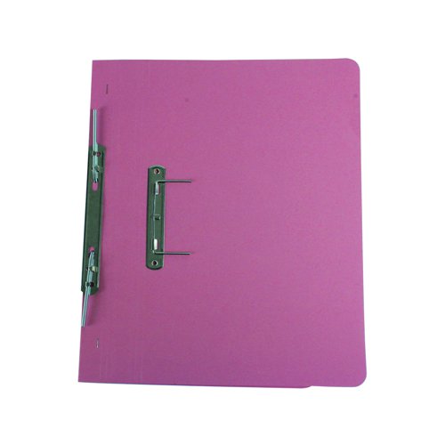 Transfer Spring File Foolscap Pink 300gsm