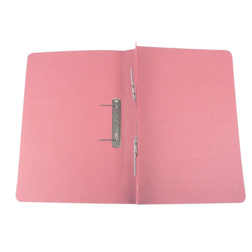 Transfer Spring Pocket File Foolscap Pink 315gsm
