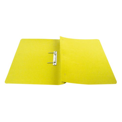 Transfer Spring File Foolscap Yellow 300gsm