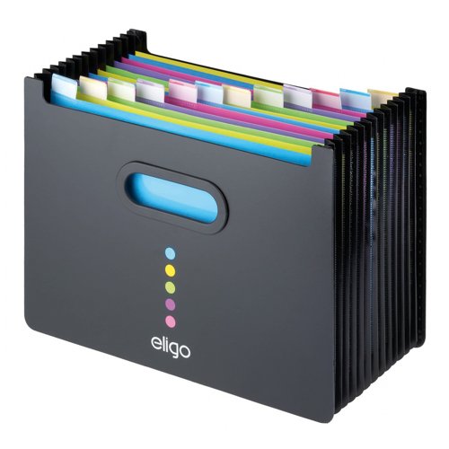 Snopake 100% Recycled Eligo Desk Expander 13-Part Landscape 15174