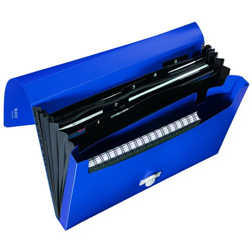 Leitz Recycle Colours Expanding Concertina File 5 Part Blue (Pack 5) 46240035