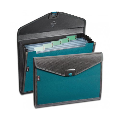 Snopake Zeon Organiser 6 Part A4 Turquoise 15893