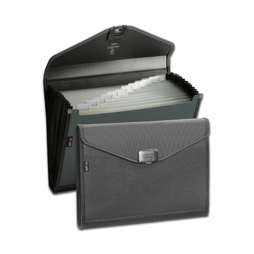 Snopake Zeon Organiser 13 Part A4 Charcoal 15894