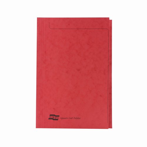 Exacompta Europa Square Cut Folders Foolscap Red (Pack 50) 4828