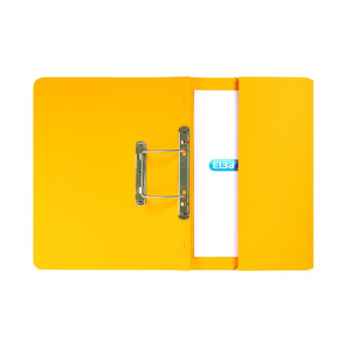 Elba Pocket Spring File Foolscap Yellow 100090150