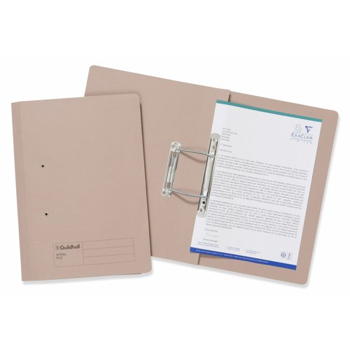 Guildhall Transfer Spiral File Foolscap Buff 285gsm 346-BUFZ