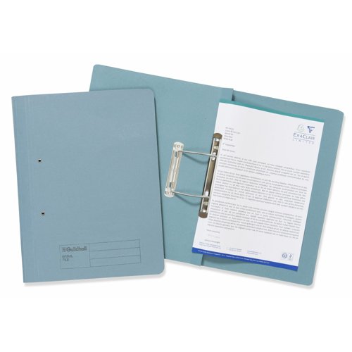 Guildhall Transfer Spiral File Foolscap Blue 285gsm 346-BLUZ