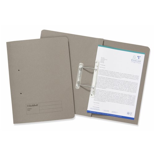 Guildhall Transfer Spiral File Foolscap Grey 285gsm 346-GRYZ