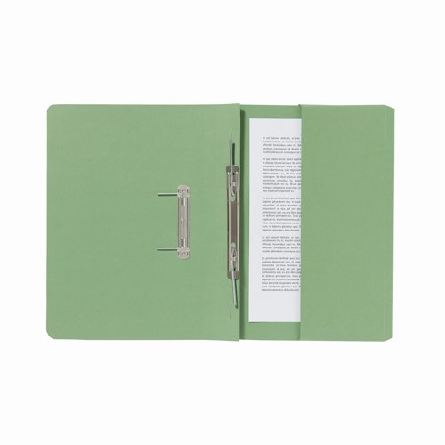 Guildhall Transfer Spiral Pocket File Foolscap Green 285gsm