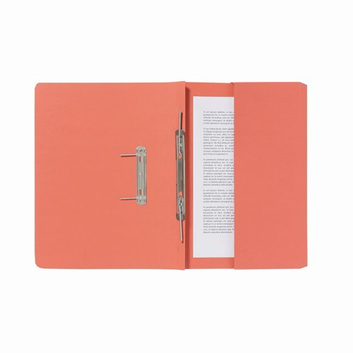 Guildhall Transfer Spiral Pocket File Foolscap Orange 285gsm