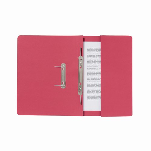 Guildhall Transfer Spiral Pocket File Foolscap Red 285gsm
