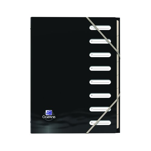 Oxford Oceanis 8-Part Sorting File A4 Black 400177823