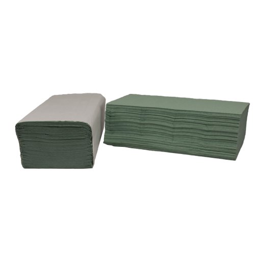 Hand Towels 1Ply I-Fold 242x222mm Green (3600)