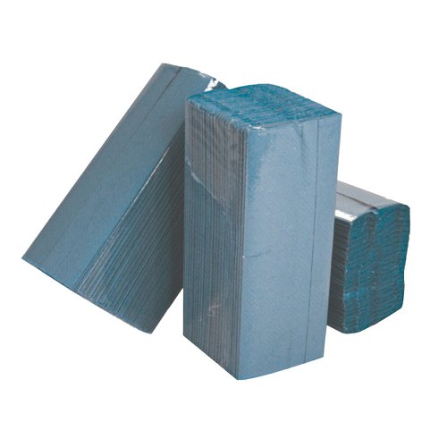 Hand Towels 1Ply C-Fold 310x225mm Blue (2955)