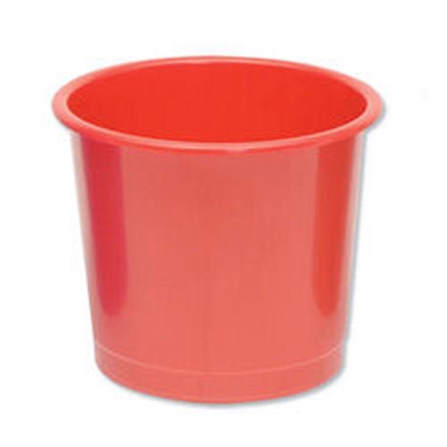 Plastic Waste Bin Red