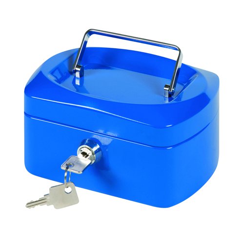 Cash Box 152mm Blue