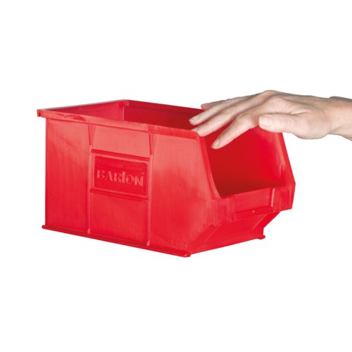Topstore Semi Open Fronted Container TC3 Red 240x150x132mm (Pack 2x10) 010032
