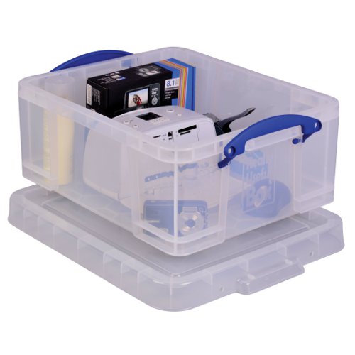 Really Useful Storage Box 18litre 485x385x200mm Clear 18C