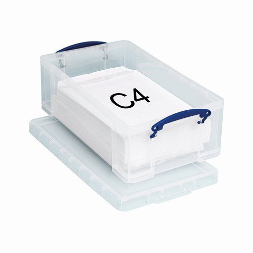 Really Useful Storage Box 12litre 465x270x150mm Clear 12C
