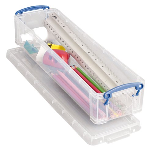 Really Useful Pencil/Stationery Box 1.5litre 100x355x70mm Clear