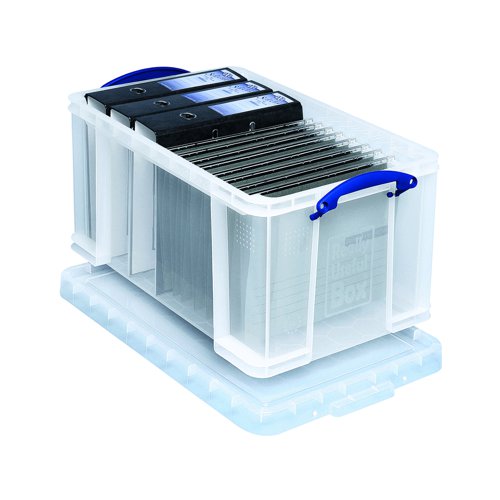 Really Useful Storage Box 48litre 600x400x310mm Clear 48C