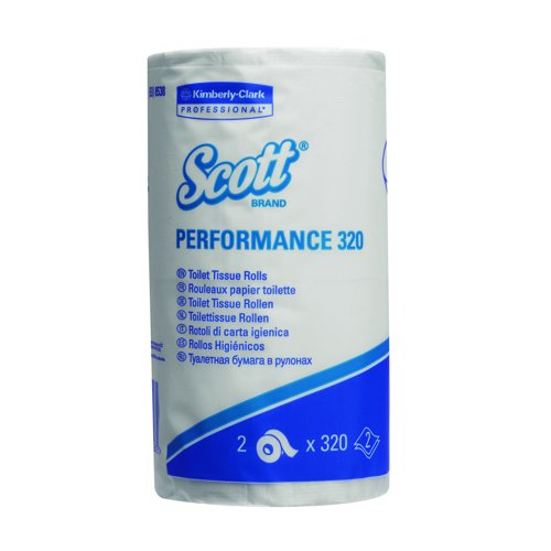 SCOTT Performance Standard Roll Toilet Tissue 320 sheets (Pack 18x2) 8538