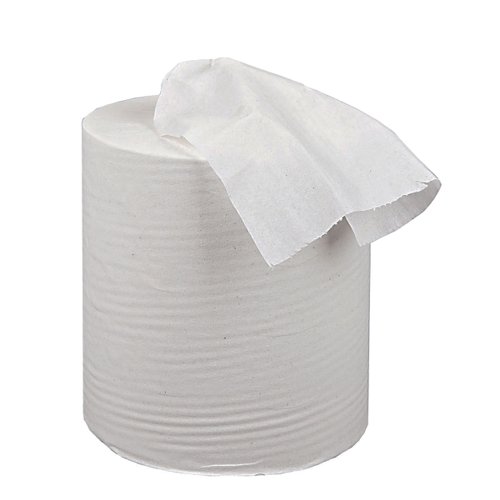 Centrefeed Hand Towel Roll 2-Ply 150m White (Pack 6)