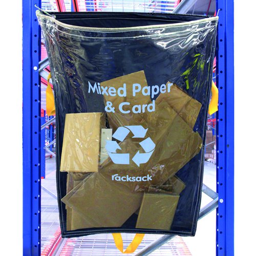 Racksack Clear Waste Bag Mixed Paper & Card RSCL1/MP