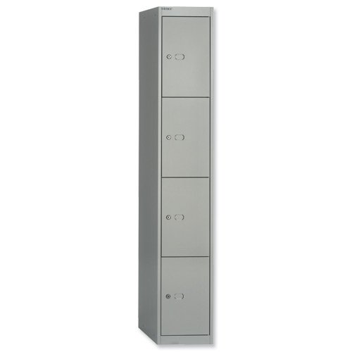 Bisley Locker 4 Door 457mm Grey CLK184