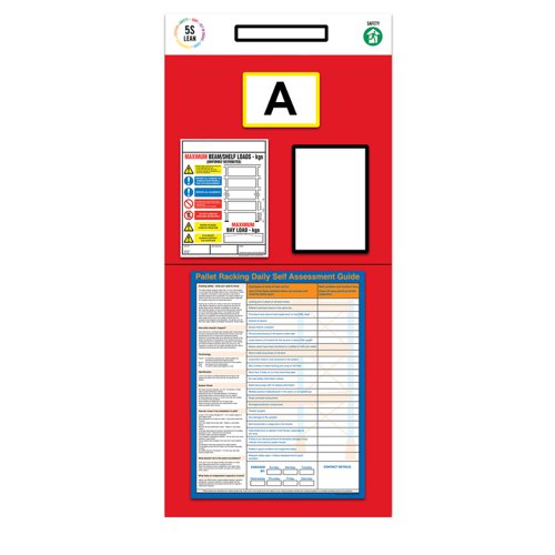 Modulean Rack End Board Rack Assessment Single Marker Red REBS006/R