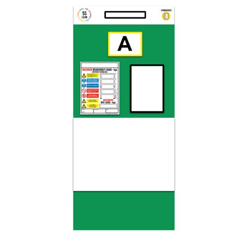 Modulean Rack End Board Whiteboard Single Marker Green REBS007/G