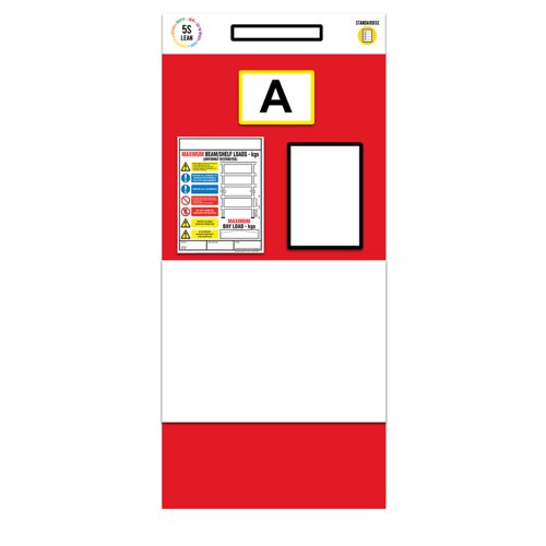 Modulean Rack End Board Whiteboard Single Marker Red REBS007/R