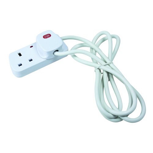 Extension Lead Unswitched 2 Way 2m