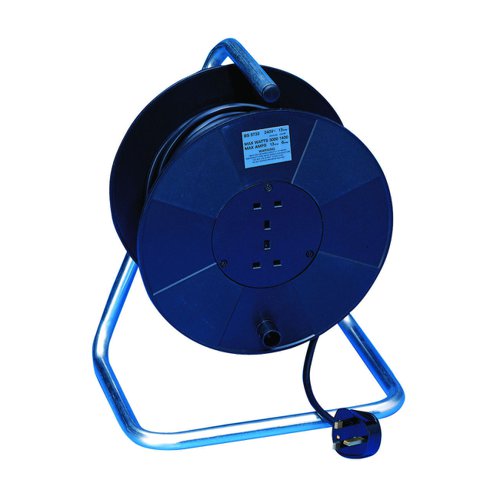 CED Heavy Duty Extension Reel 2Way 10A 25m Black