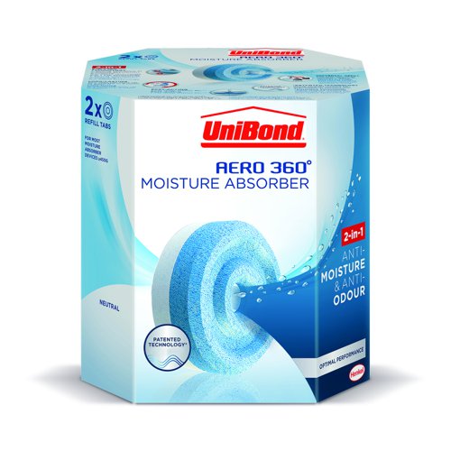 UniBond Aero 360 Humidity Absorber Refill Pure (Pack 2) 2633442