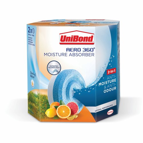 UniBond Aero 360 Humidity Absorber Refill Sweet Citrus (Pack 2) 3005117