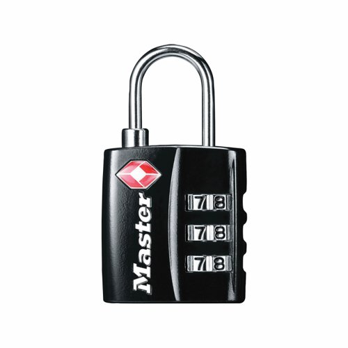 Master Lock TSA Combination Padlock 32mm Black 40054