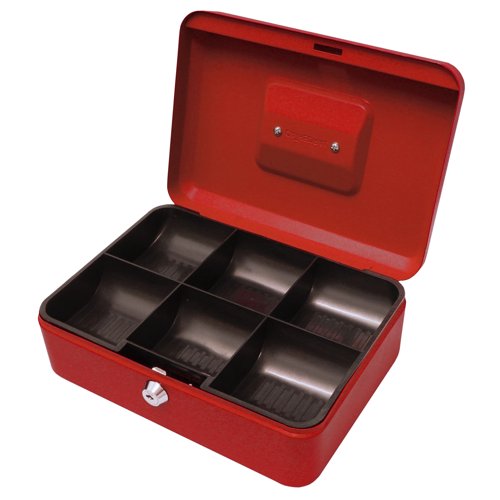 Cash Box 250mm Red