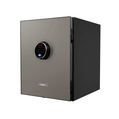 Phoenix Spectrum Plus Luxury Fire Safe 405x470x520mm Fingerprint Lock Silver LS6011FS