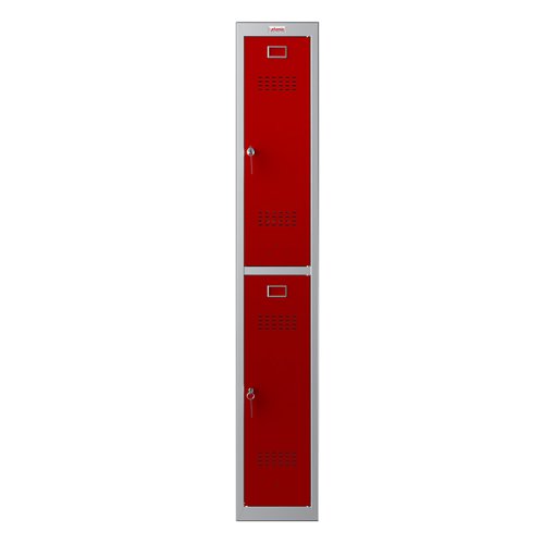 Phoenix PL1230 1 Column 2 Door Locker Grey/Red Key Lock PL1230GRK