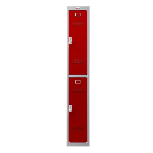 Phoenix PL1230 1 Column 2 Door Locker Grey/Red Electronic Lock PL1230GRE
