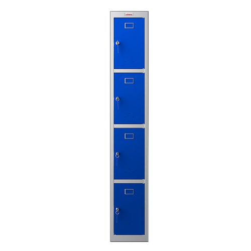 Phoenix PL1430 1 Column 4 Door Locker Grey/Blue Key Lock PL1430GBK