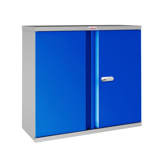 Phoenix SCL Series Secure Cupboard 2 Door 915x370x830mm Grey/Blue Electronic Lock SCL0891GBE