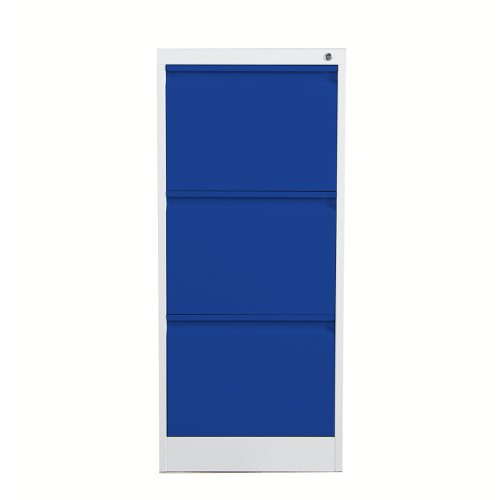 Phoenix FC Series Filing Cabinet 3 Drawer Key Lock Grey/Blue FC1003GBK
