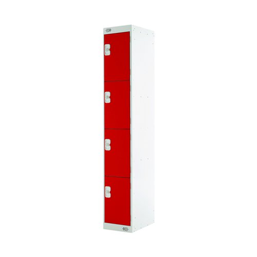 ACTIVECOAT 4 Door Locker 300x300x1800mm Red Door M12214GURD00