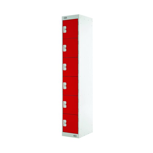 ACTIVECOAT 6 Door Locker 300x300x1800mm Red Door M12216GURD00
