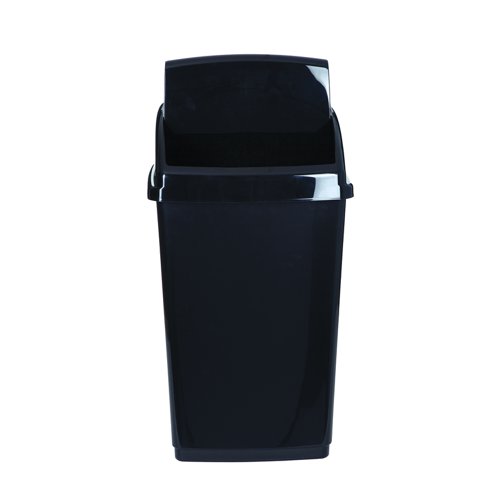 Swing Top Bin 30 Litre Black