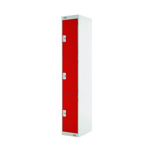 ACTIVECOAT 3 Door Locker 300x450x1800mm Red Door M12513GURD00